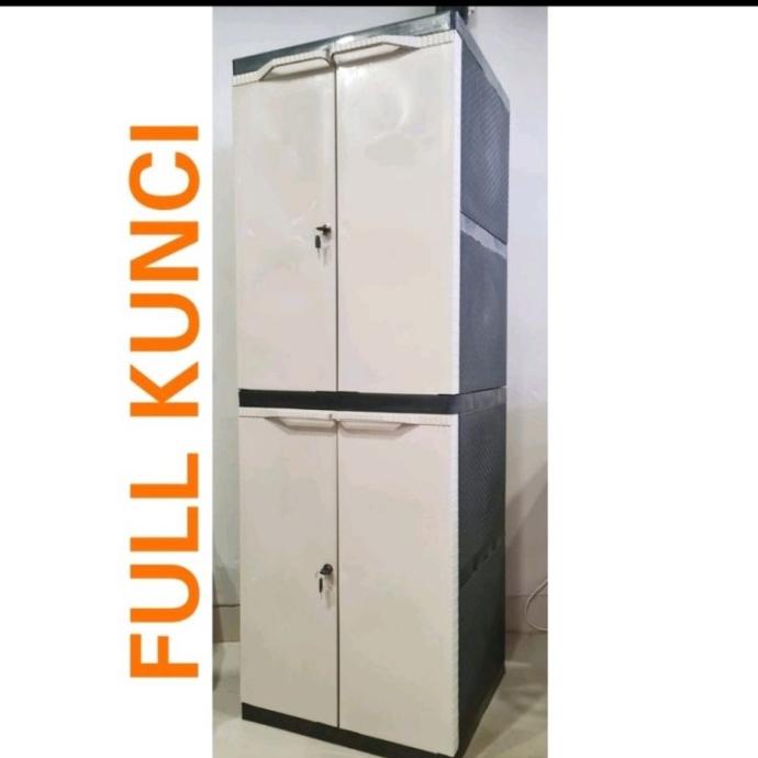 LEMARI PLASTIK LEMARI PAKAIAN SUSUN SERBAGUNA LARASSAFITRI6