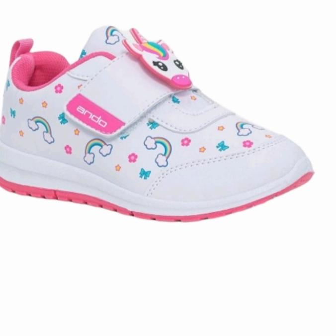 sepatu sneaker anak perempuan Ando unicorn Elina paud tk
