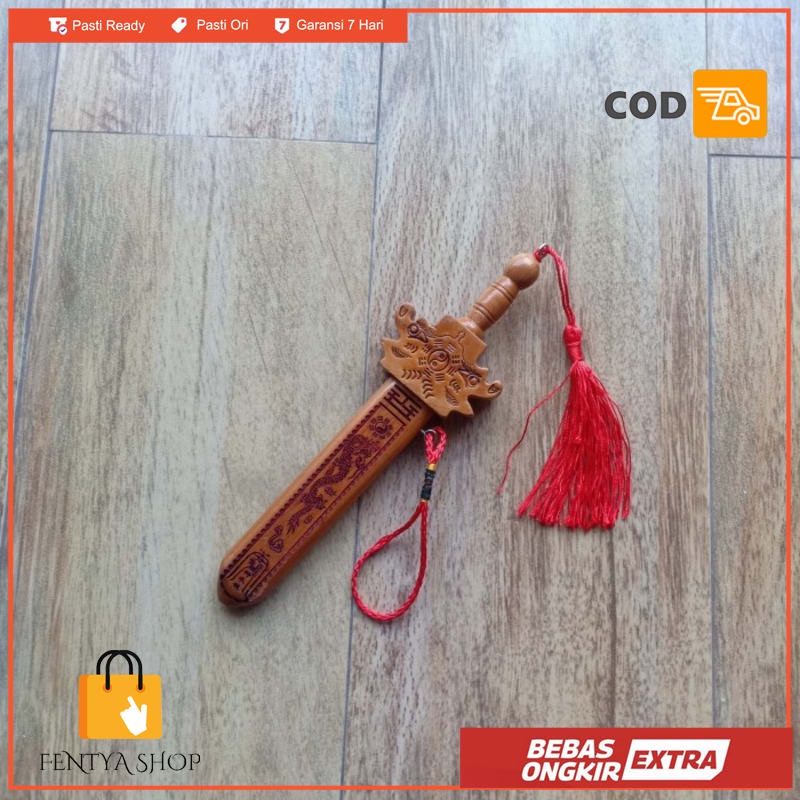 pedang 7 bintang pedang kayu feng shui sedang