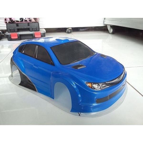 RC CAR BODY HATCHBACK RALLY PRINTED/DICAT 1/18