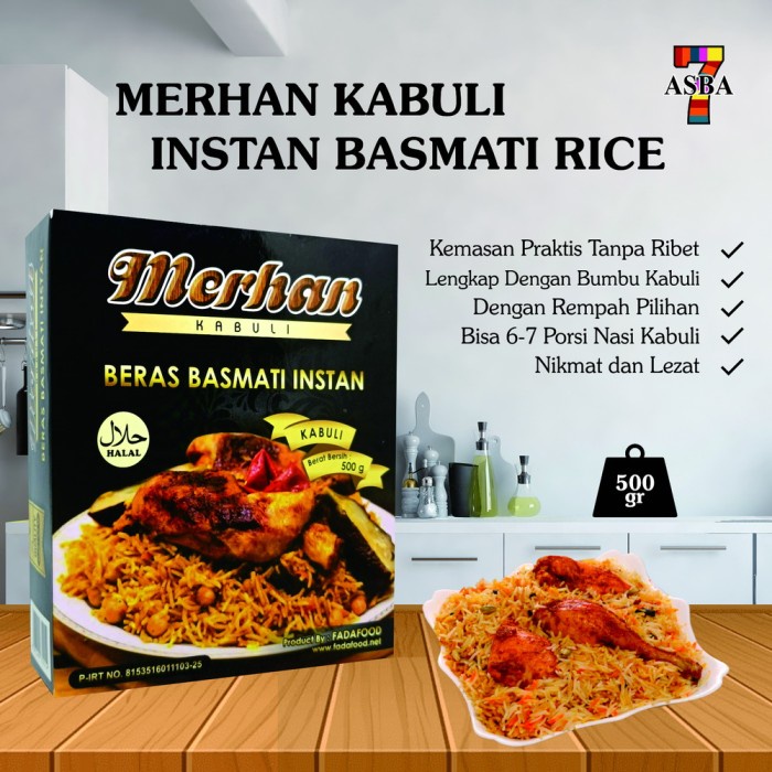 

Merhan Instan Basmati Rice Kebuli 500 Gr