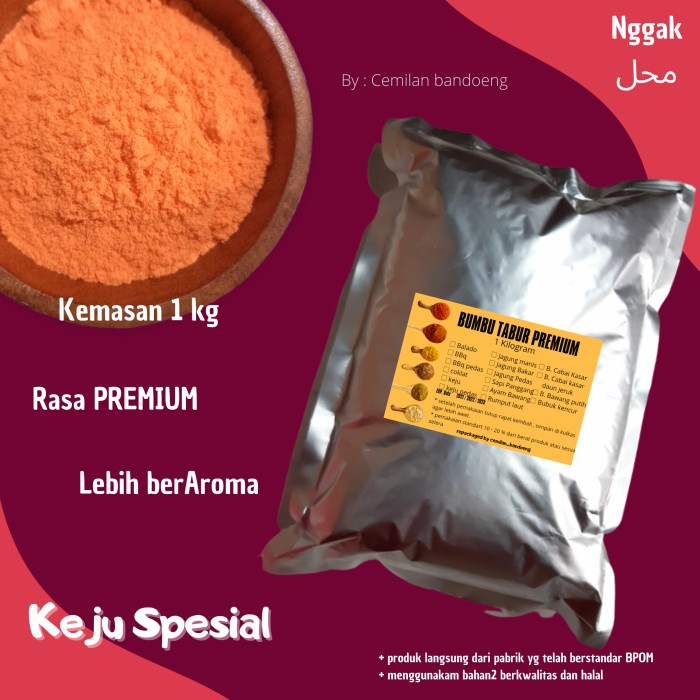 

Bumbu Tabur Premium Rasa Keju Spesial 1 Kg
