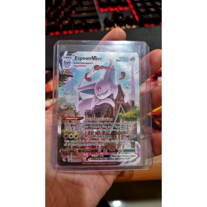 Espeon Vmax - 270/264 - Alternate Art Secret Rare Sword & Shield: Fusi