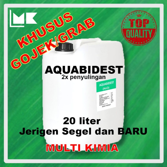 Aquabidest / Aquabidestilata / Aquabides 20 Liter INSTANT