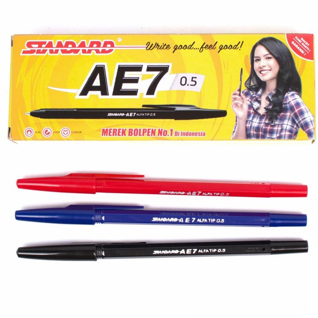 

Seller✢ [ 1 PACK ] Pulpen Bolpen Bolpoint Standard AE-7 / AE7 R93 ✿