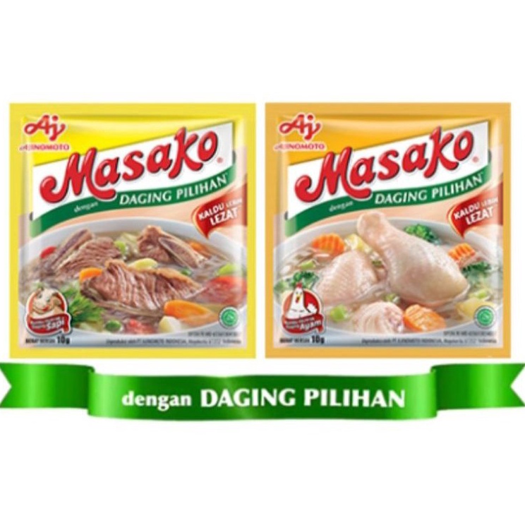 

Jual Masako Bumbu Kaldu Ayam & Sapi 1 renceng 12's ★★★★