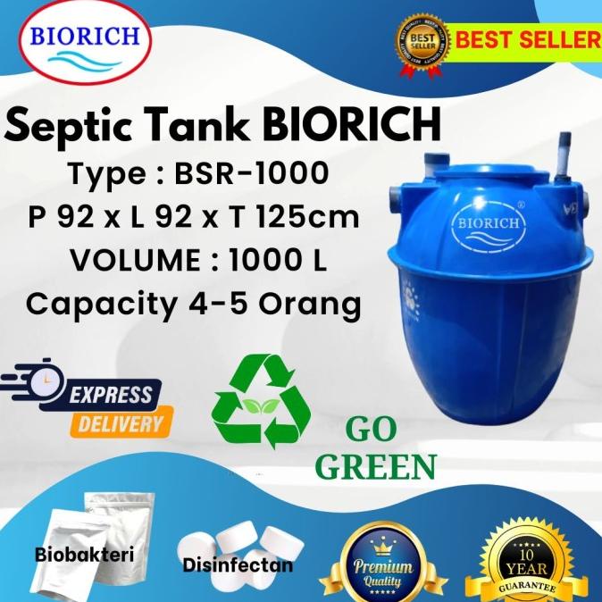 Septic Tank Bio, Biotech, Biofil, Tangki Septik Biotank 1000 Liter