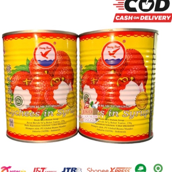 

Stok Banyak (JSO) Lychee kaleng Herring Brand 567gr / leci kaleng / lychee in syrup