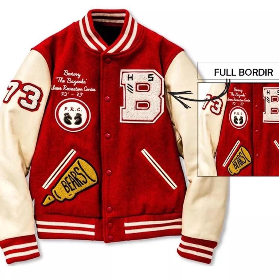 Terbaru IDOLA Jaket Varsity Baseball Original Ful Bordir - Jaket Bomber Varsity Original Premium - J