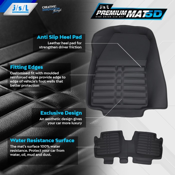 Avanza 2022 Karpet Mobil 5D JSL Mat Model Carbon terpopuler