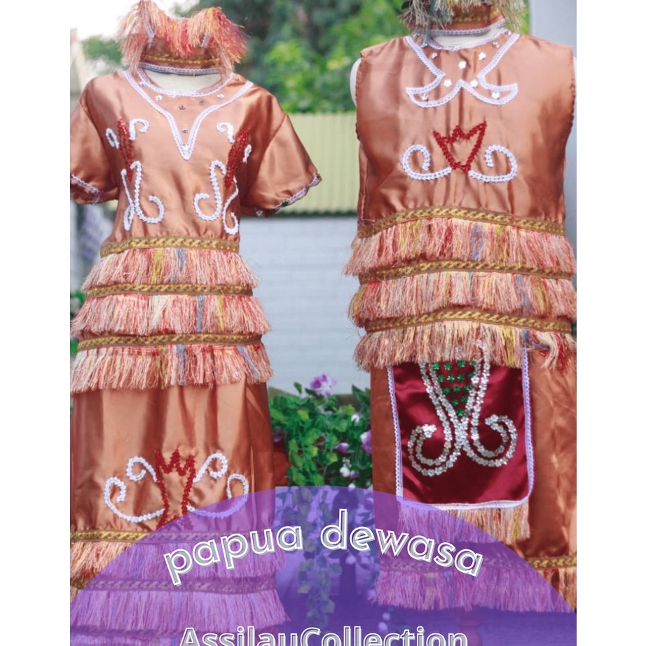 ☘️ Murah - Baju adat papua/adat tradisional papua/pakaian adat papua satuan dewasa