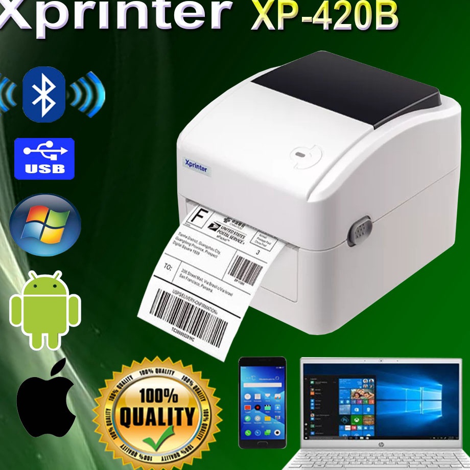 Baru PRINTER BLUETOOTH XPRINTER THERMAL XP-420B BLUETOOTH PRINTER TERMAL LEBEL LABEL BARCODE XPRINTE