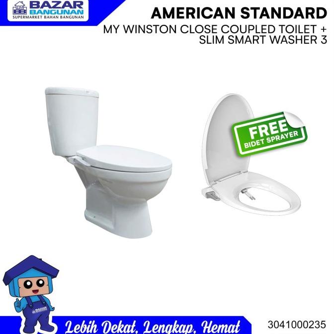 CLOSET KLOSET DUDUK AMERICAN STANDARD MY WINSTON SLIM SMART WASHER 3