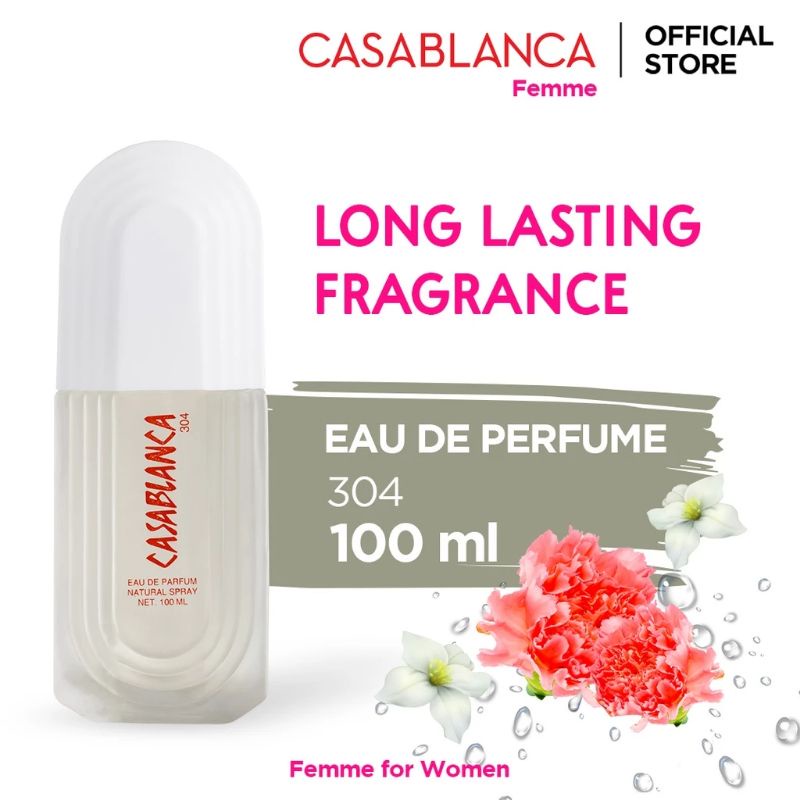 CASABLANCA EDP 304 WHITE | CASABLANCA EAU DE PARFUM 304 WHITE PUTIH PARFUME MINYAK WANGI AWET TAHAN 