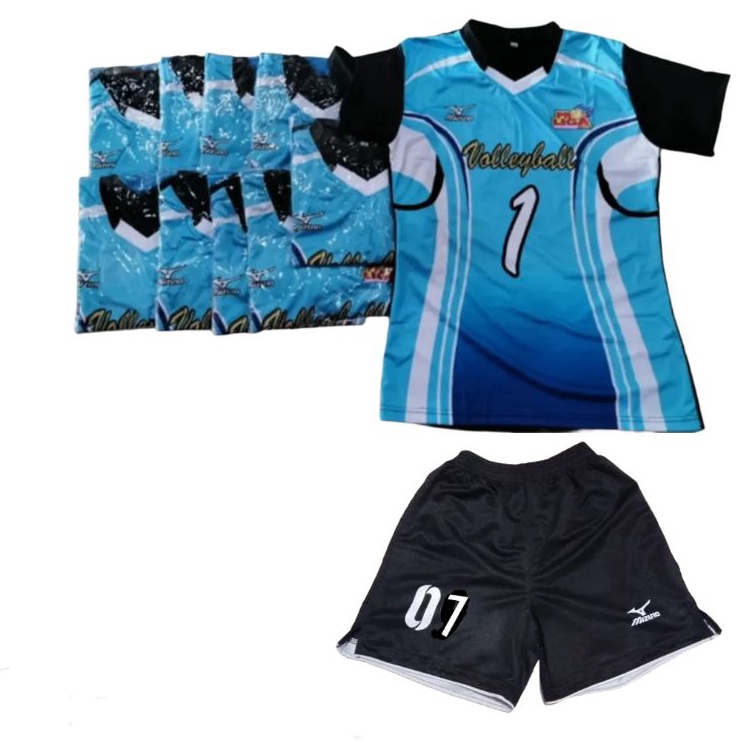 Dijual Murah COD setelan kaos voli wanita baju voli proliga m Promo ღ.