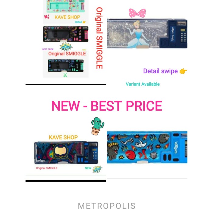 

SMIGGLE PENCIL CASE CALCULATOR POP OUT HEY - ORI - NEW - BEST PRICE