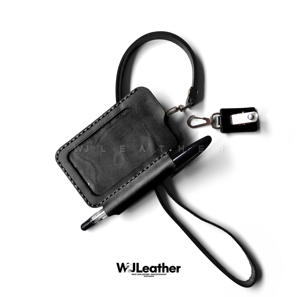 

WJ Leather - ID Card Holder Kulit Name Tag Pencil Holder ID005