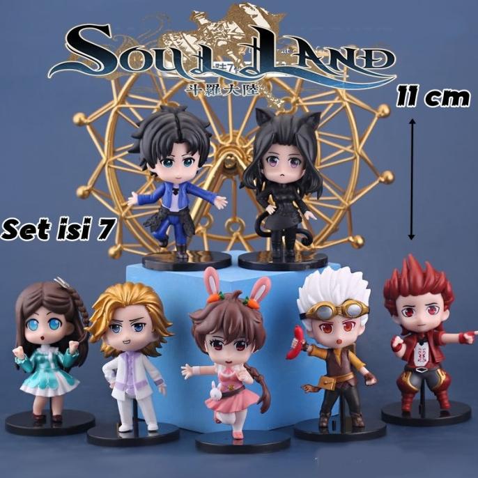 ACTION FIGURE SOUL LAND DOULUO DALU TANG SAN SET 7 PCS