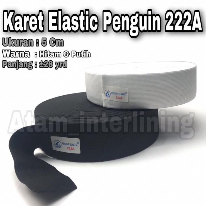 

PENGUIN 222A KARET ELASTIC ELASTIK ELASTIS UKURAN 5 CM