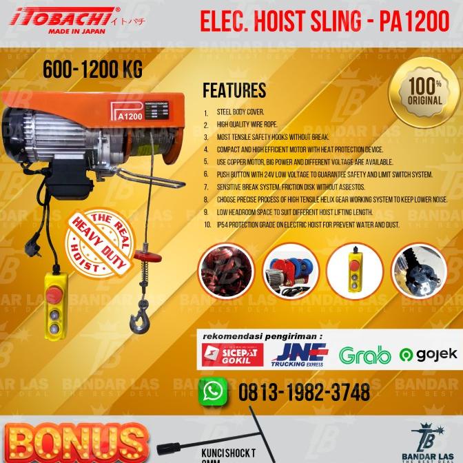 Electric Hoist Pa 1200 Itobachi - Katrol Electric Pa 1200 Itobachi