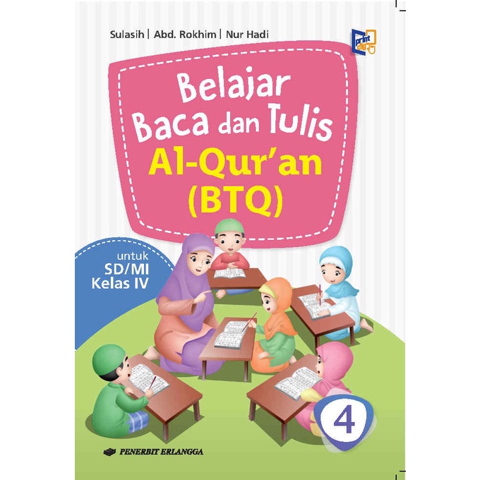 0022970800 - BUKU ERLANGGA (BARU & ORI) BTQ SD/MI KELAS 4-PENILAIAN K13