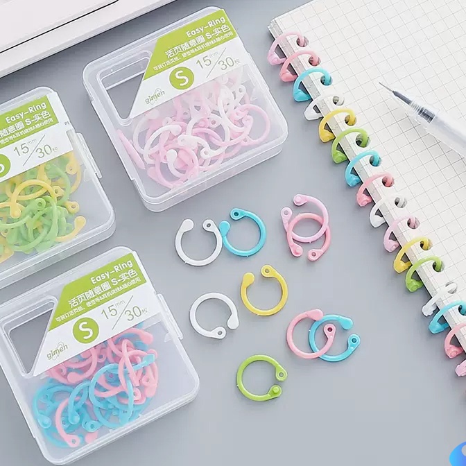 

(I4/❣W❣) Ring Binder Loose Leaf Bahan Plastik Tanpa Melubangi Buku-Suning Mall / siapp.dikirim..