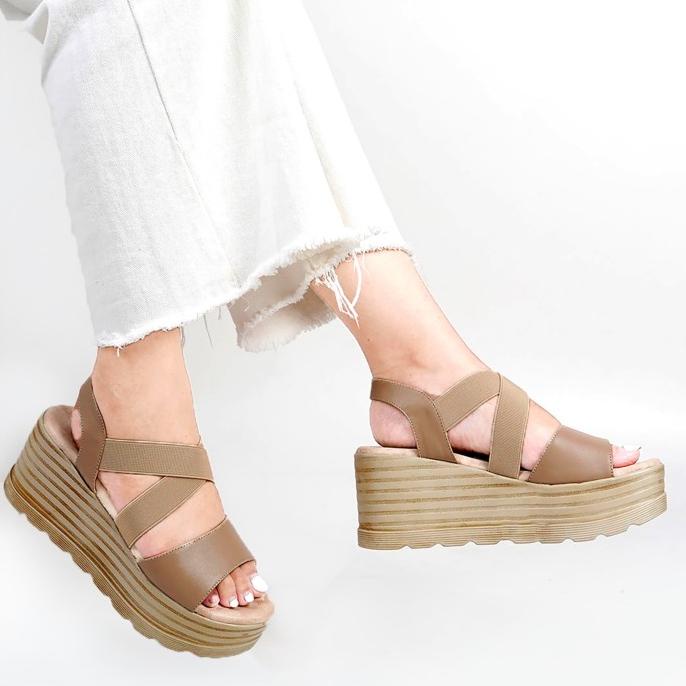 SANDAL WEDGES SEPATU SANDAL WEDGES WEDGES WANITA - POLLUX