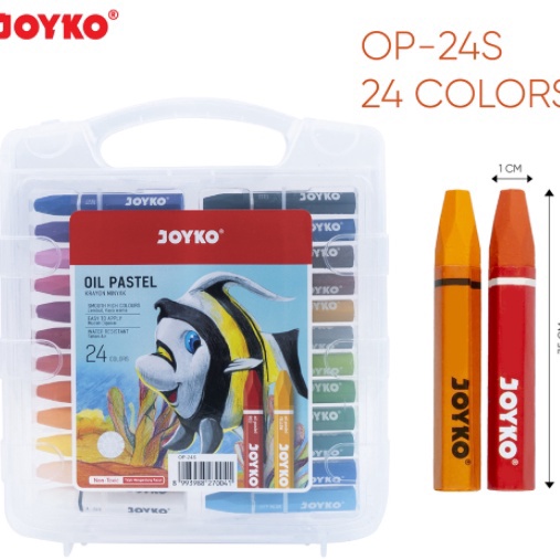 

(F-»7♪N] Crayon 24 warna Titi JOYKO / oil pastel -super.keren.!!