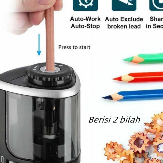 

[☎.F13O✔> Rautan Pensil Elektrik / PENCIL SHARPENER - TENWIN 8005/ Dilengkapi 2 Mata Pisau/ amanah.!