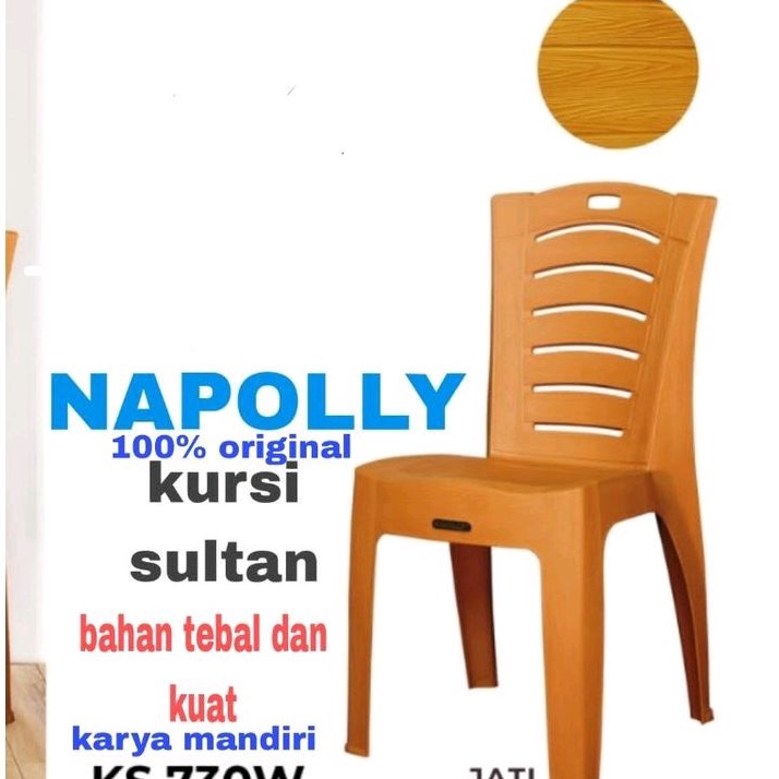 ｀ Gd kursi sender kursi teras tamu kursi meja makan plastik NAPOLLY SULTAN ✶ ∞