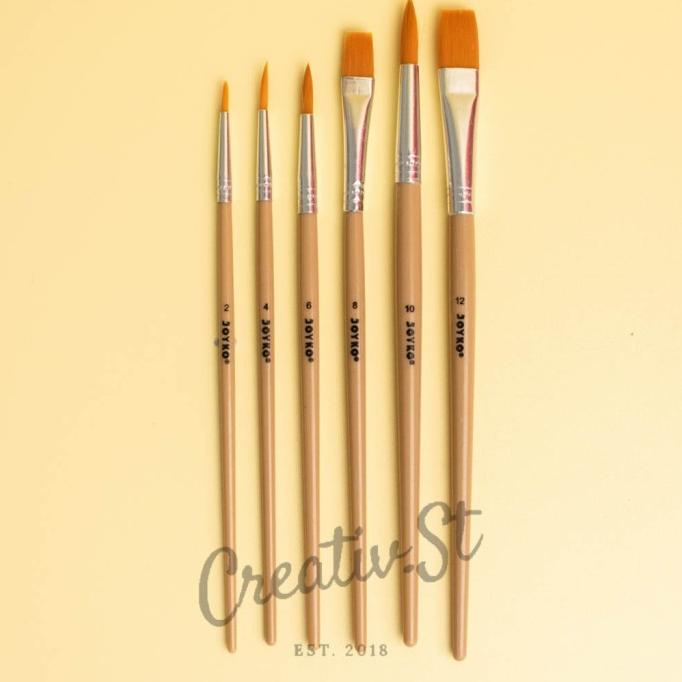 

Kuas Lukis Set Joyko Br-5 (6 Pcs Kuas)