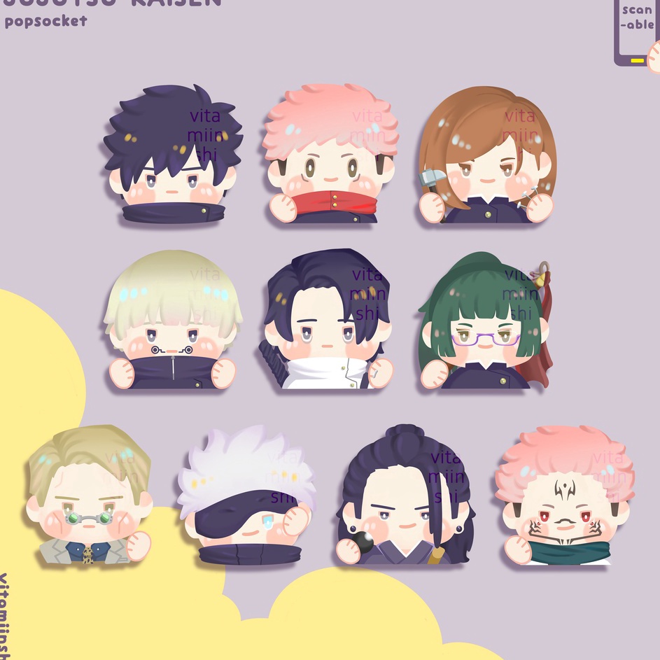 FK Popsocket JJK jujutsu kaisen scannable ✺ ♒