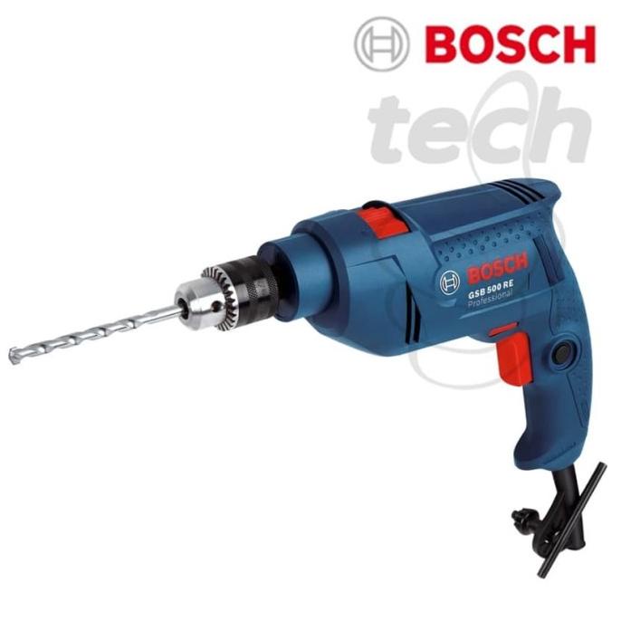Mesin Bor Tembok Beton Bosch Gsb 500 Re & Hand Tool Kit - Perkakas