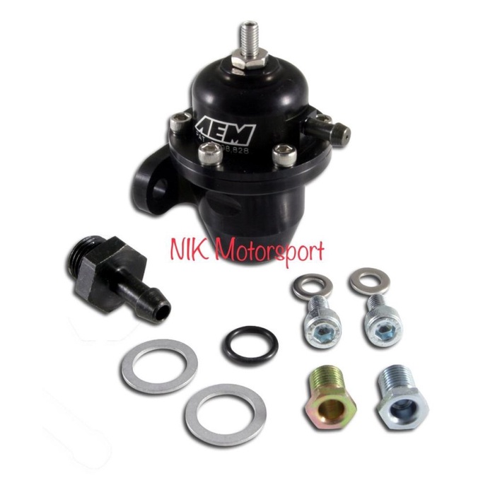 AEM FPR Honda Inline / Fuel Pressure Regulator inline Honda #25-300BK terbaik