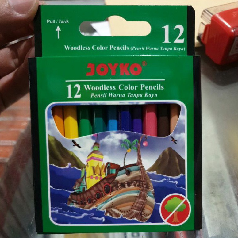 

Baru.. Pensil Warna Joyko CP-107 12 w Pendek ZGG