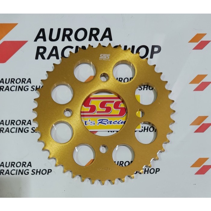 GEAR BELAKANG SSS ALUMINIUM 428 CBR 150 R / SONIC 150R / CB 150 R terpopuler