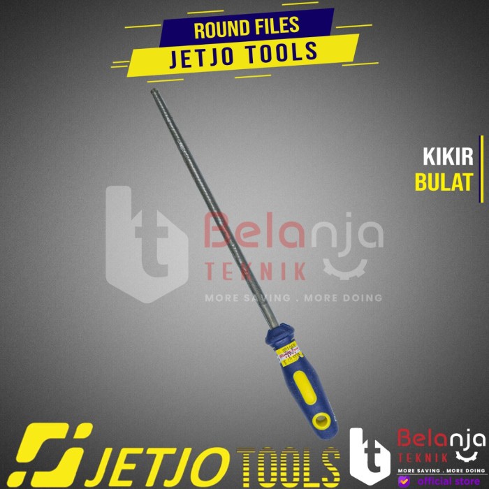 JETJO TOOLS Round Files Smooth Cut 10" Kikir Bulat Halus 10 Inch Kikir keren
