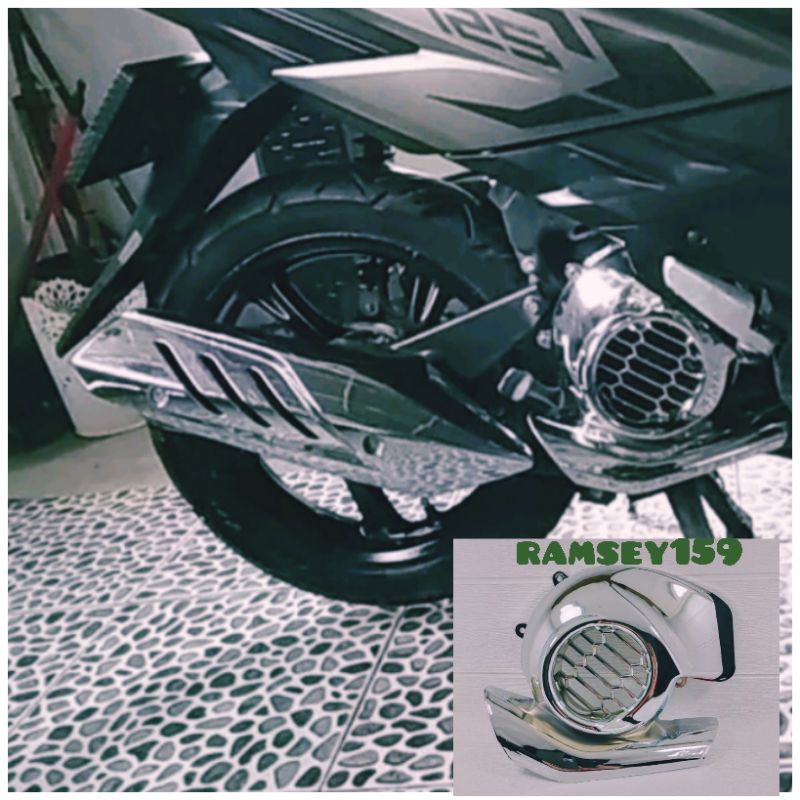 cover tutup kipas Mio soul GT 125 cover kipas Mio soul GT 125 chrome