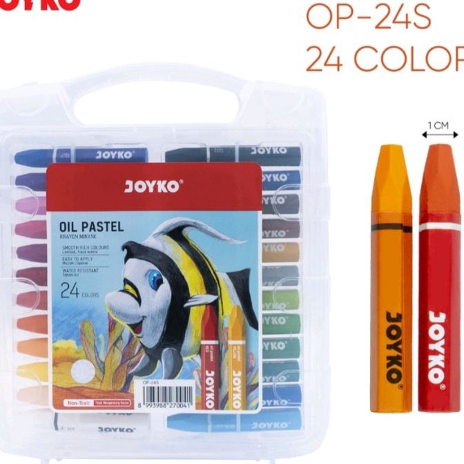 

(JZ✮.J✪) Crayon Krayon Minyak Joyko Oil Pastel 24Sviraal..