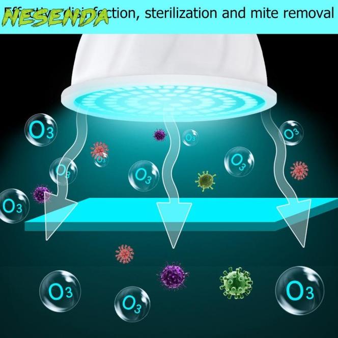 Nesenda Lampu Bohlam Led Uvc E27 220V Pembunuh Kuman / Tungau