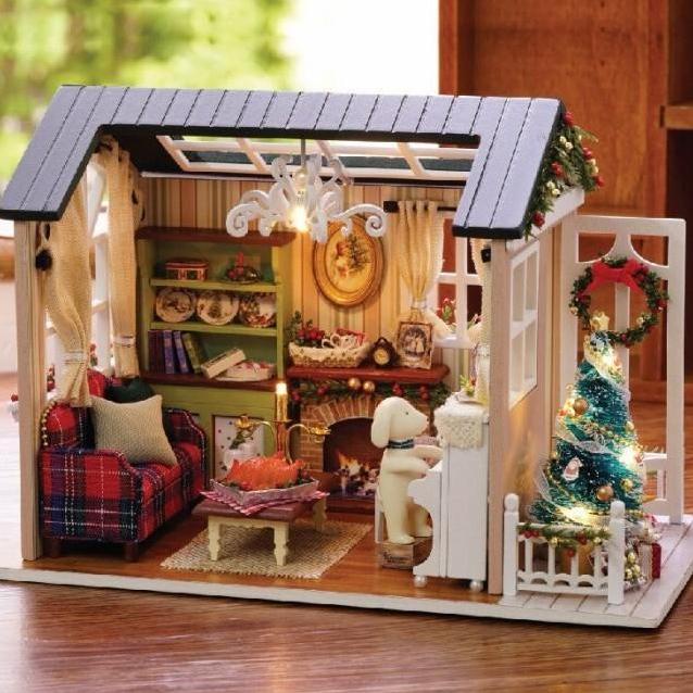 Mainan Miniatur Rumah Rumahan Anak Boneka Doll 3D House Barbie Non Cod