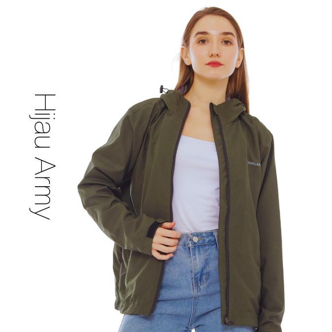 Jaket Wanita Muslimah Polos Waterproof Vinland | Vortex Series