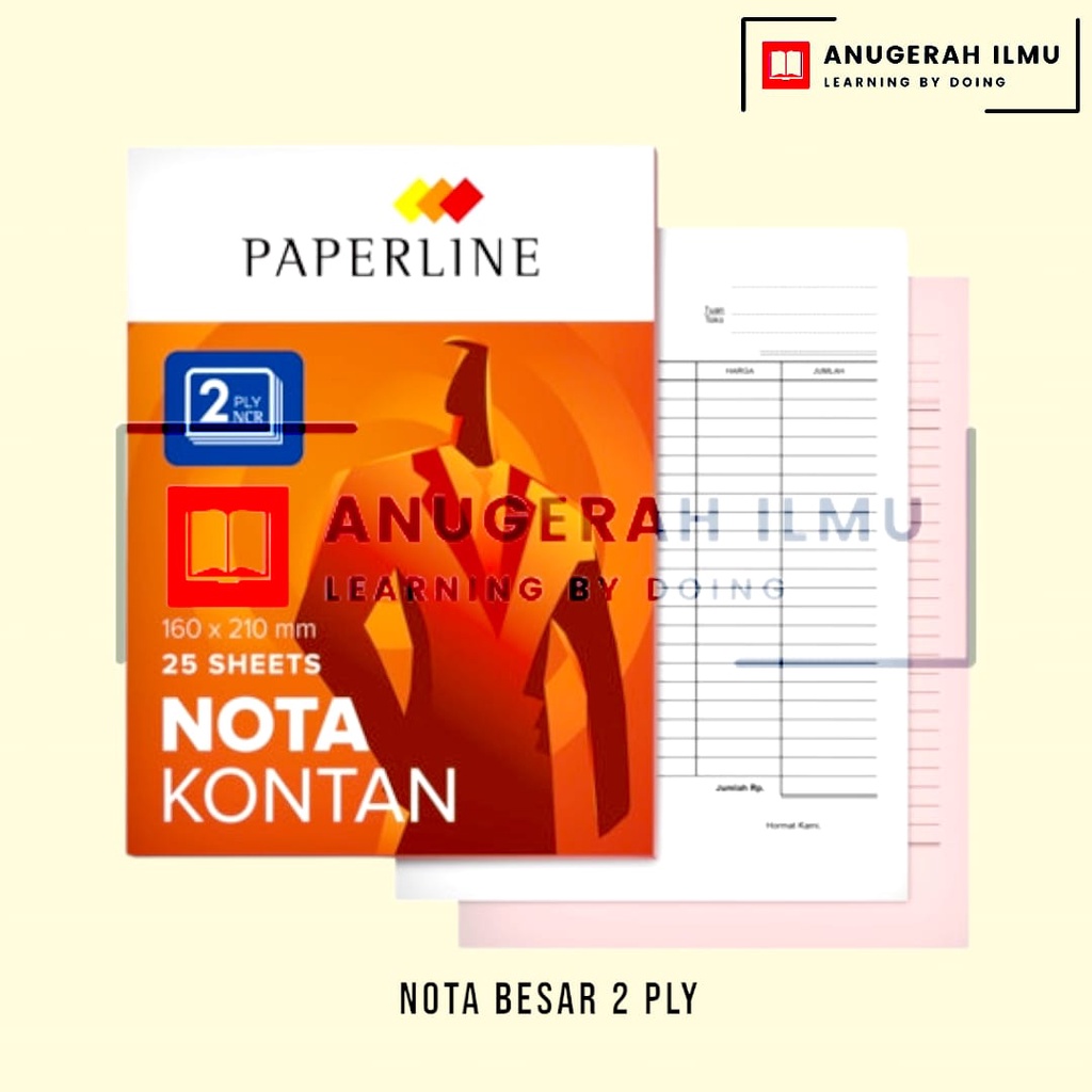 

Nota Kontan Besar NCR 2 Ply Rangkap 25 Set / Paperline / ANUGERAH ILMU