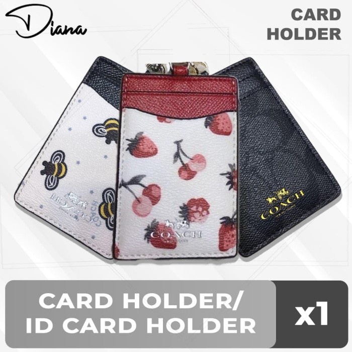 

Bestseller Dompet Kartu Tag Nama Lanyard Id Card Holder Merek Coach