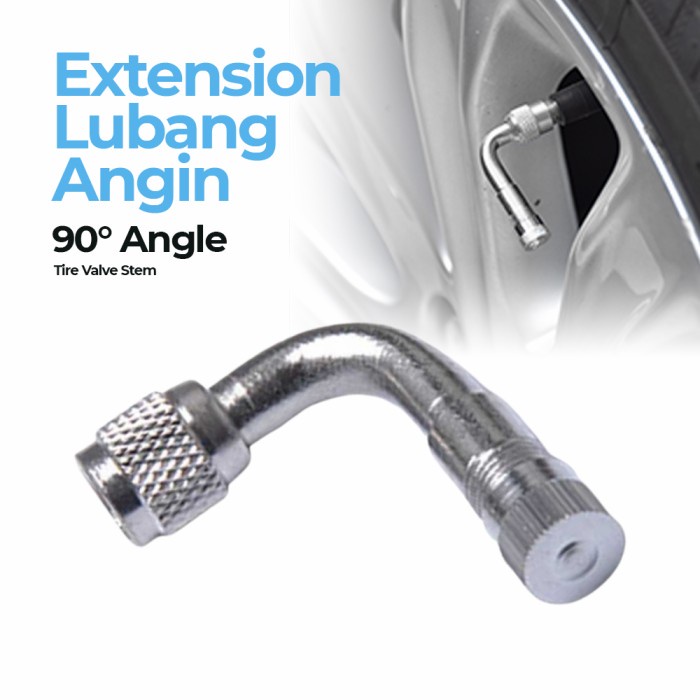 Murah Adaptor Pentil Ban Mobil Motor/Konektor Sambungan Pompa Ban Model 90
