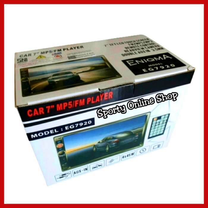 Head Unit Decless 7in Merk Eniqma EG7920 ready