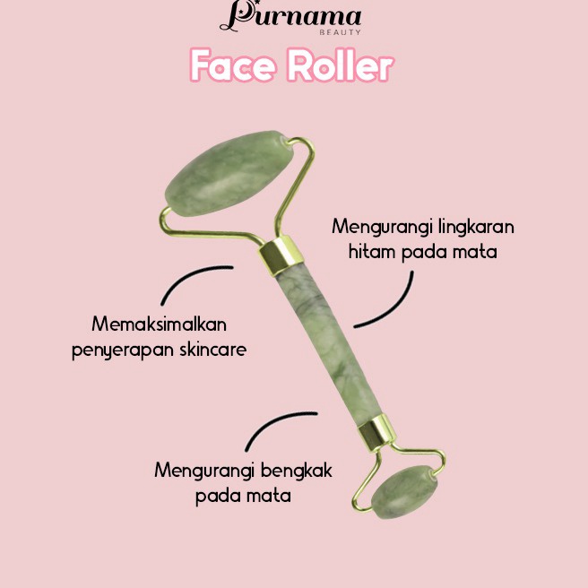 ☌➜✥ Purnama Beauty Face Roller - Jade Roller (Batu Jade Asli) Dijual Murah