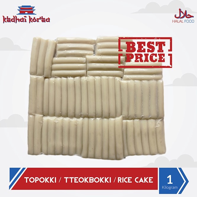 

Grosiran Murah Toppoki Tteokbokki Tteopokki Topokki Ricecake Instan Halal 1000gr 1kg Kedhai Korea