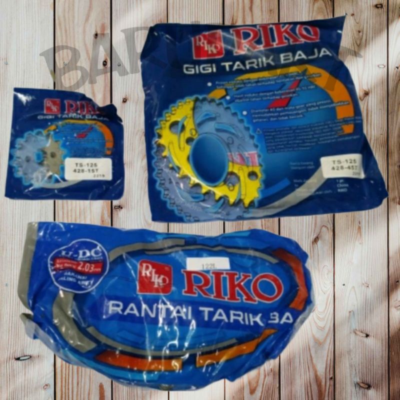 GEAR GIR SET TS 125 TS125 RIKO GOLD