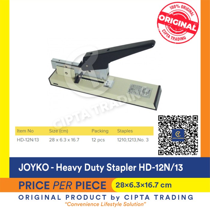 

Bestseller Stapler - Joyko - Heavy Duty Stapler Hd12N/13 ( Hd-12N/13 )
